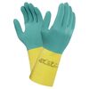 Handschoen Alpha Tec 87-900 chemische bescherming groen en geel